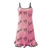 Women's Fashion Sexy Lace Printing Wireless Bra Sexy Loungewear Suspender Nightdress