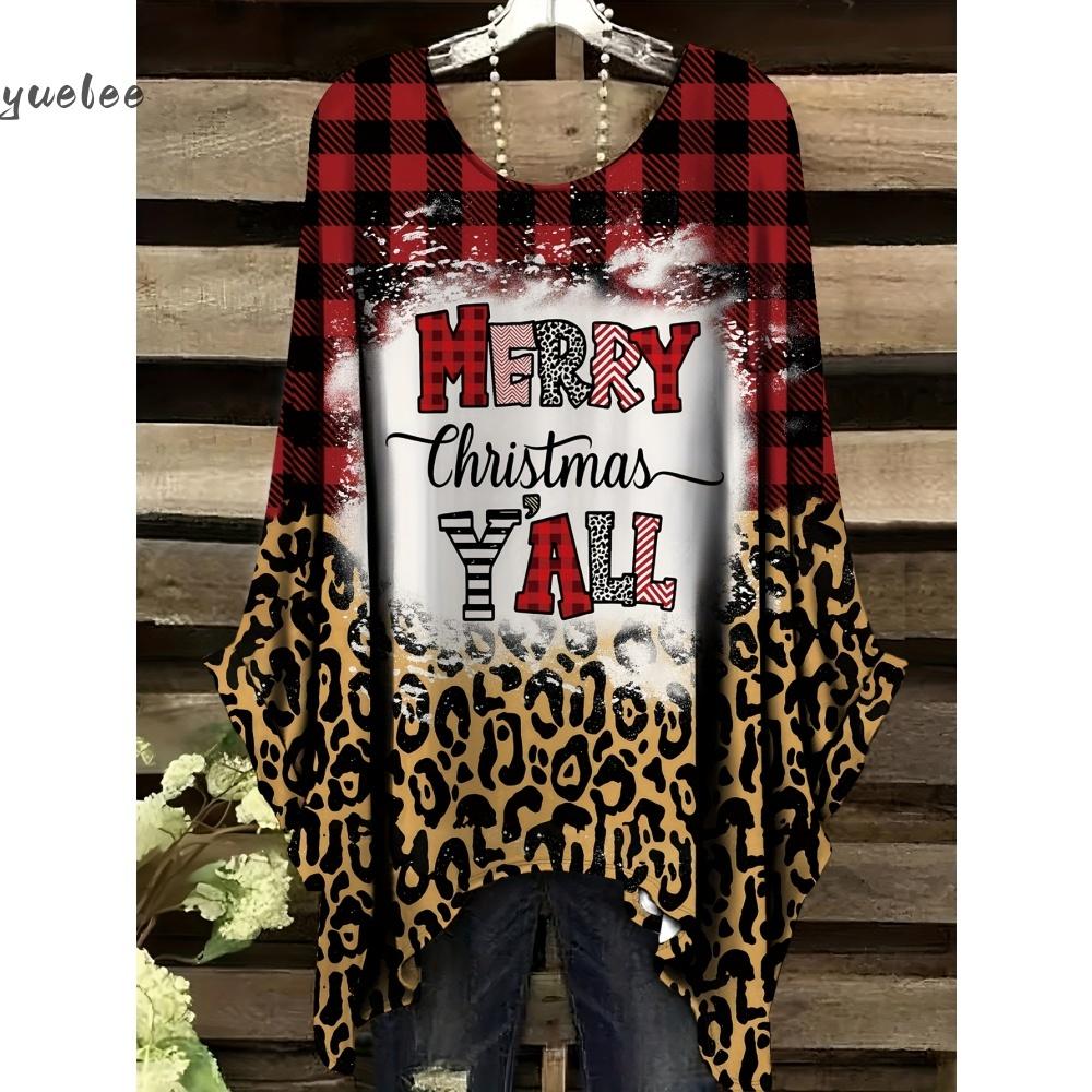 Christmas Snowman 3D Print Sweatshirts Women Fashion Casual Streetwear Round-Neck Asymmetric Hemp Pullovers Tops Woman Clothing