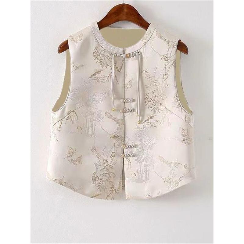 Spring Vest Shows Thin Temperament Design Fashionable Women's Vest To the Age of High-end Tops