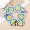 Knitted Flower Headband Elastic Elastic Headband French Wide Headband  For Women