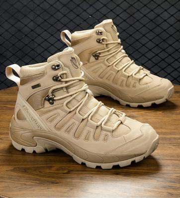 Zimowe antypoślizgowe buty męskie Outdoorowe skórzane buty trekkingowe Oddychające męskie buty pustynne Wygodne botki Męskie buty robocze