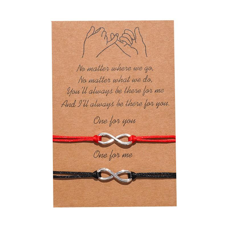 Neues Charm-Armband für Freundschaftspaare, 2 Stück/Set, Vulkanstein-Armband, Perlenarmbänder, Frauen, Mann, glücklicher Wunschschmuck