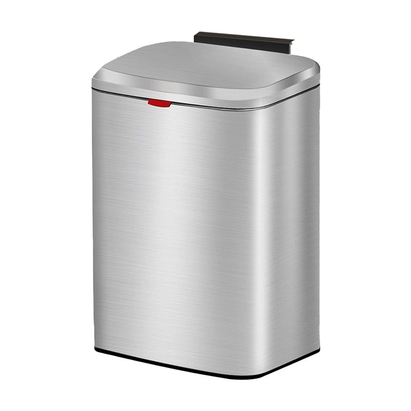 

M-Modern-Hanging Kitchen Stainless-Steel Small Trash Can With Lid, 2-In-1 Kitchen Compost Bin For Counter Top & Under Sink, 8L