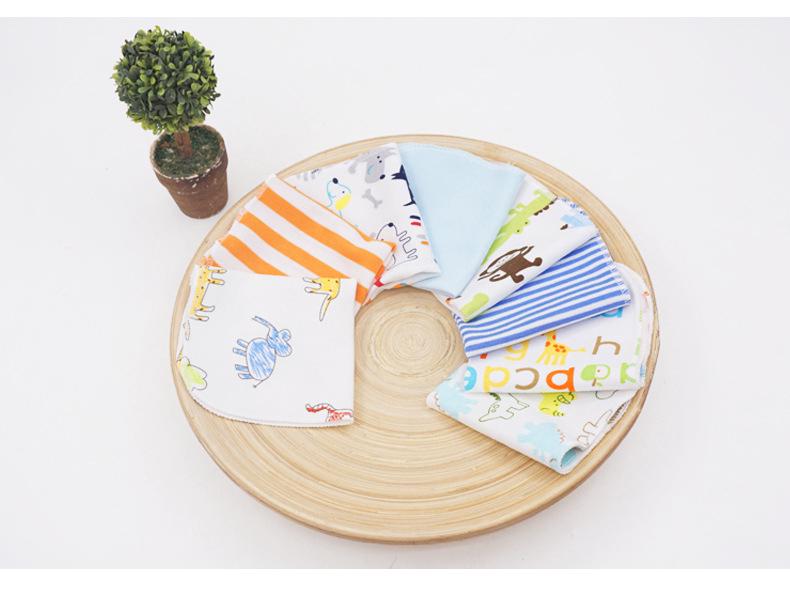 Momscare Cotton Baby Towels, 8-Pack: Small Square/Nursing/Drool Towels