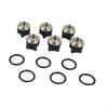 6 Pieces High Pressure Pump Washer Head Repair Kit with O Rings Seal Oil Check Valves Easy To