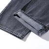 Mark Fairwhale Men's Elastic Waist Washed Loose Straight Leg Jeans