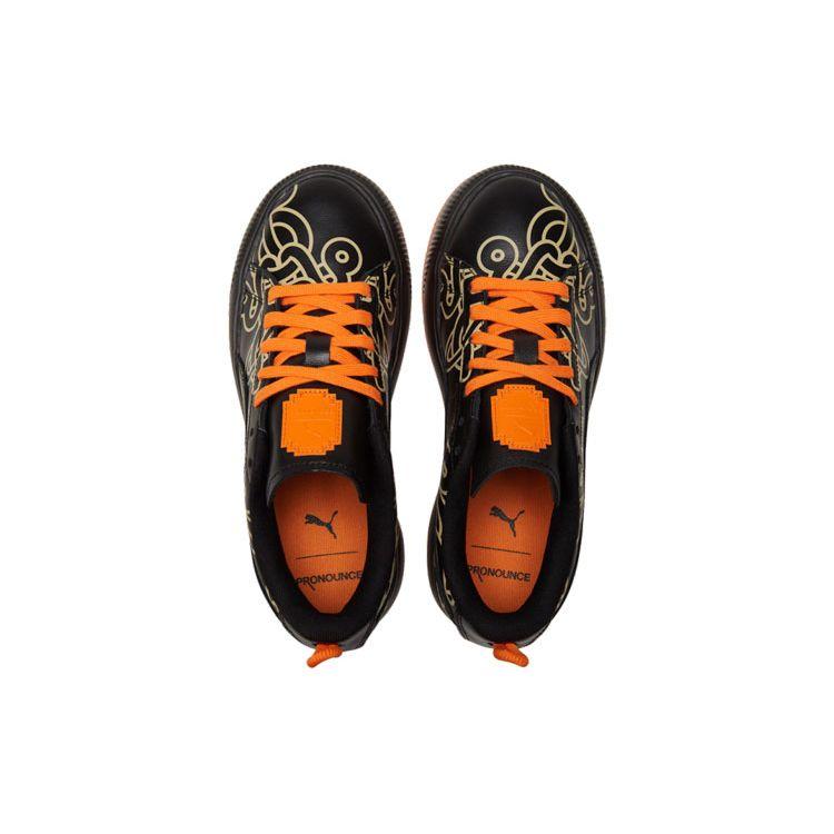 Pronounce x Puma Suede Mayu Black Orange Women Sneakers 381262-01