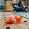 Heavy-Duty V-Clamps | Suitable for MFT Workbench, 19/20mm Hole Size, Plastic Fixing Clamps for Round and Square Parts
