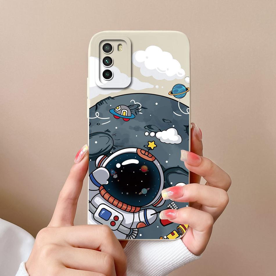 Case For Xiaomi Poco M3 Pro Floral Soft Liquid Silicone Camera Protection Anti Choc Back Cover For Poco M 3 Pro M3Pro Coque Capa