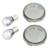 Kijima HD-01268 Motorcycle Parts Turn Signal Lens Set, Bullet Type, Smoke, Set of 2