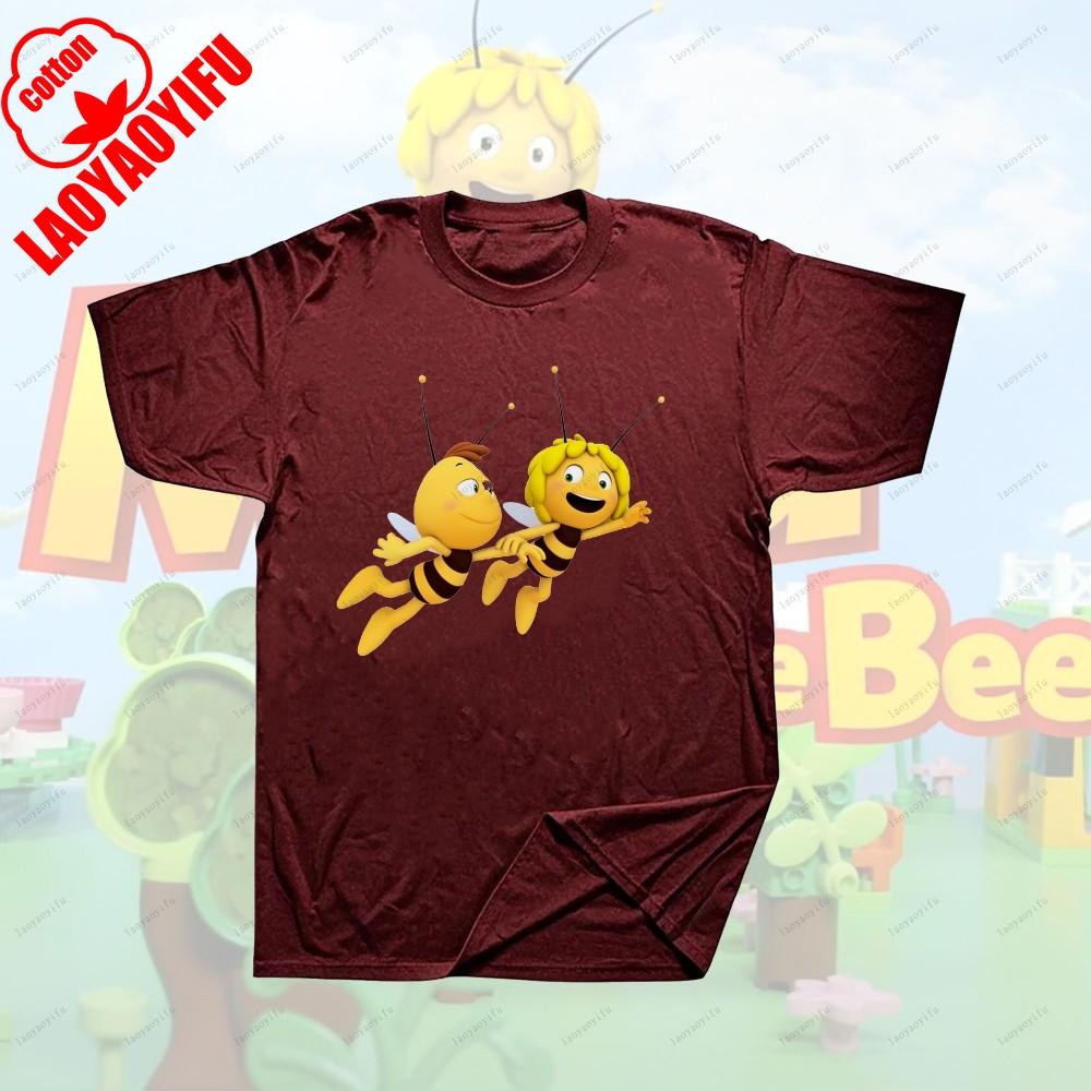 Maya The Bee Movie Cartoon Character T-shirts Cartoons T Shirt for Fitness Training Jogging Outdoor Activities