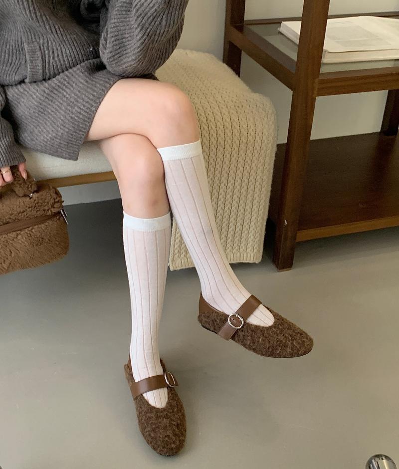 

Осень-зима 2025 новая круглая шерстяная модель с неглубоким вырезом, бархатные туфли-дуду для работы и повседневной носки для женщин 39 хаки