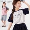 Girls' Antibacterial Cotton Blend Summer T-Shirt