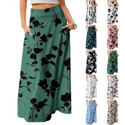 Women's Flowy Maxi Dress Regular Casual Summer Bohemian Skirt