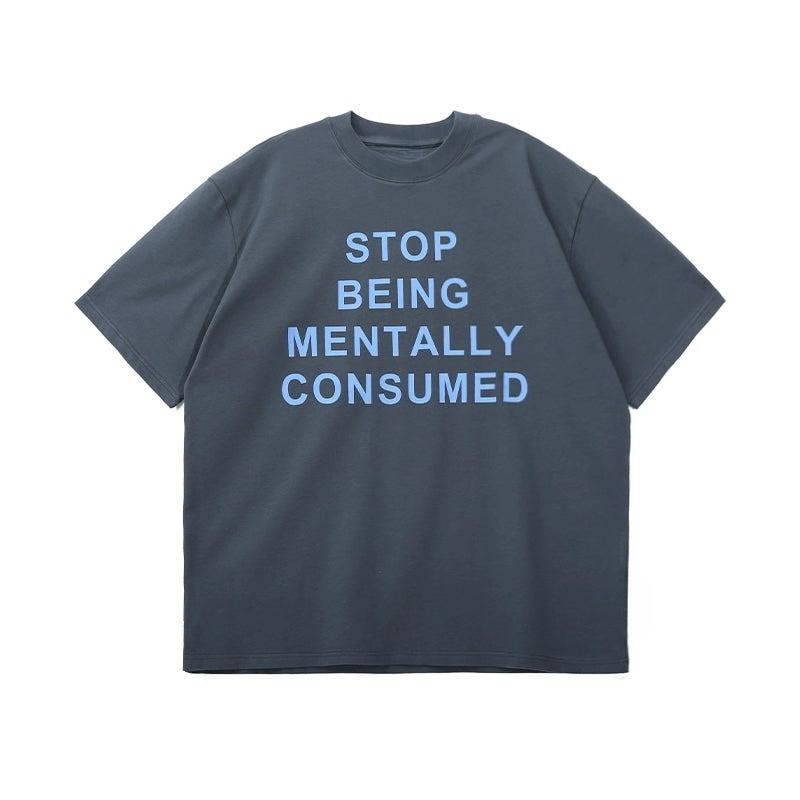 Letter Print Oversize Street Trendy Casual TShirt Mens and Womens Luxury Brand Top S