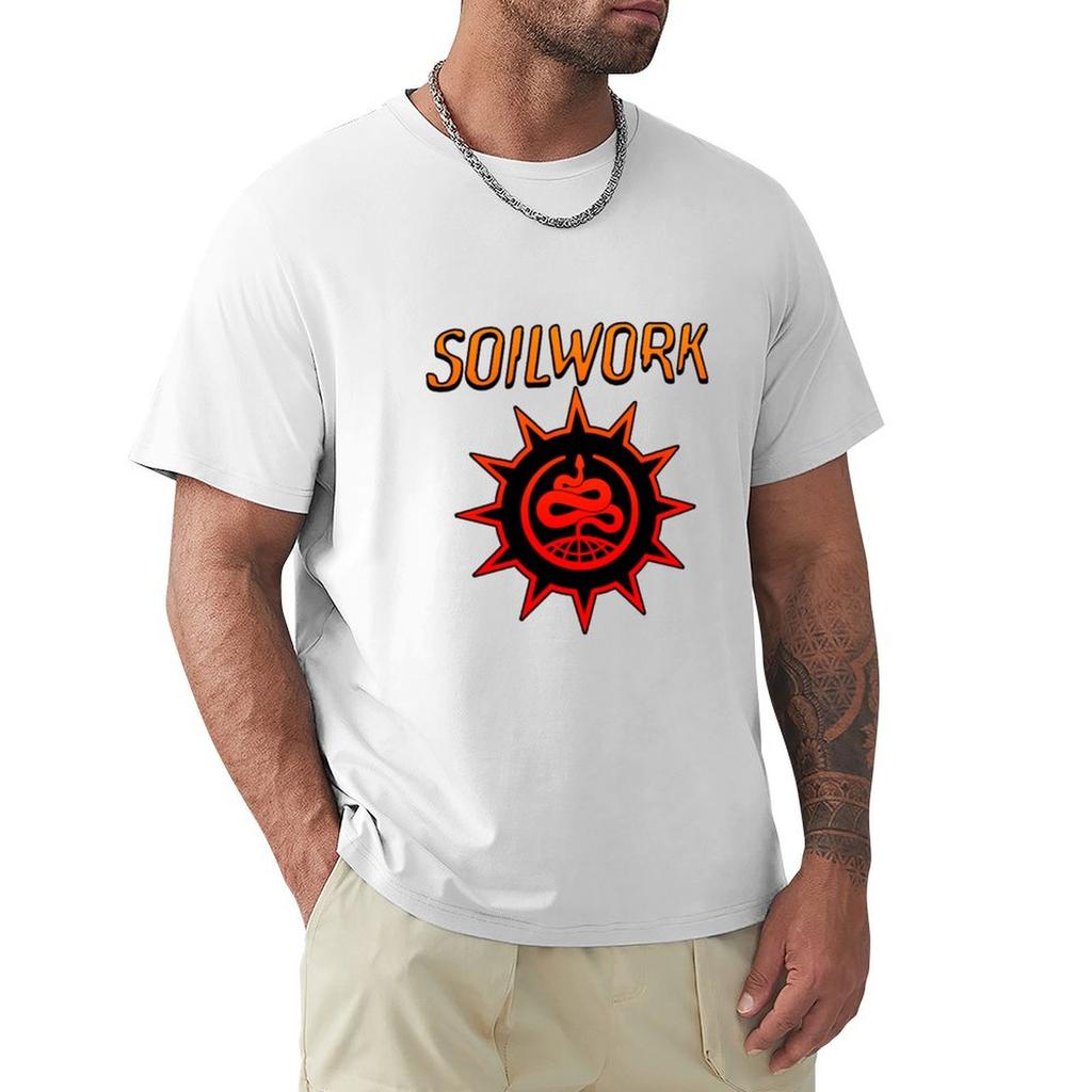 Soilwork Merch logo T-shirt vintage top estivo Abbigliamento abbigliamento uomo