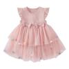 Girls Summer Fashion Sleeveless Midi Princess Dress Stylish Casual Party Wear for Kids