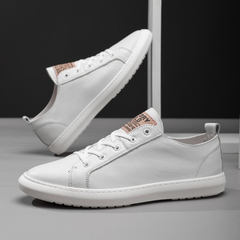 2025 Direct Supply Fashion White Shoes Men's New Board Shoes Trend Men's Casual Shoes European Station Men's Shoes