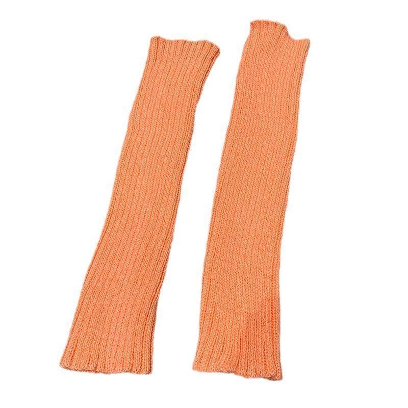 Bottes-chaussettes tricotées d'automne pour femmes Chaussettes JK Chaussettes amples Manches de mollet Y2K Hot Girl Sous-culture Dopamine Lolita