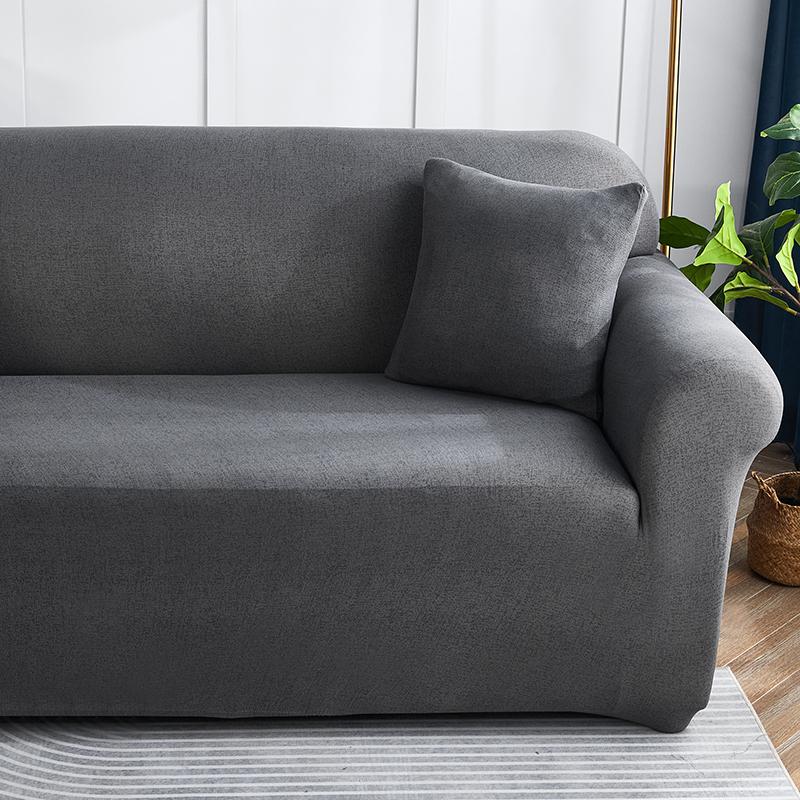 Stretch Stripes Sofa Slipcover Elastic Sofa Cover for Living Room Non Slip Furniture Protector for Pets Soft with Elastic Bottom