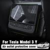 For Tesla Y Highland Juniper Rear Center Console Air Vent Cover Vent Outlet Dust Cover Car Styling Interior Accessories D9r9