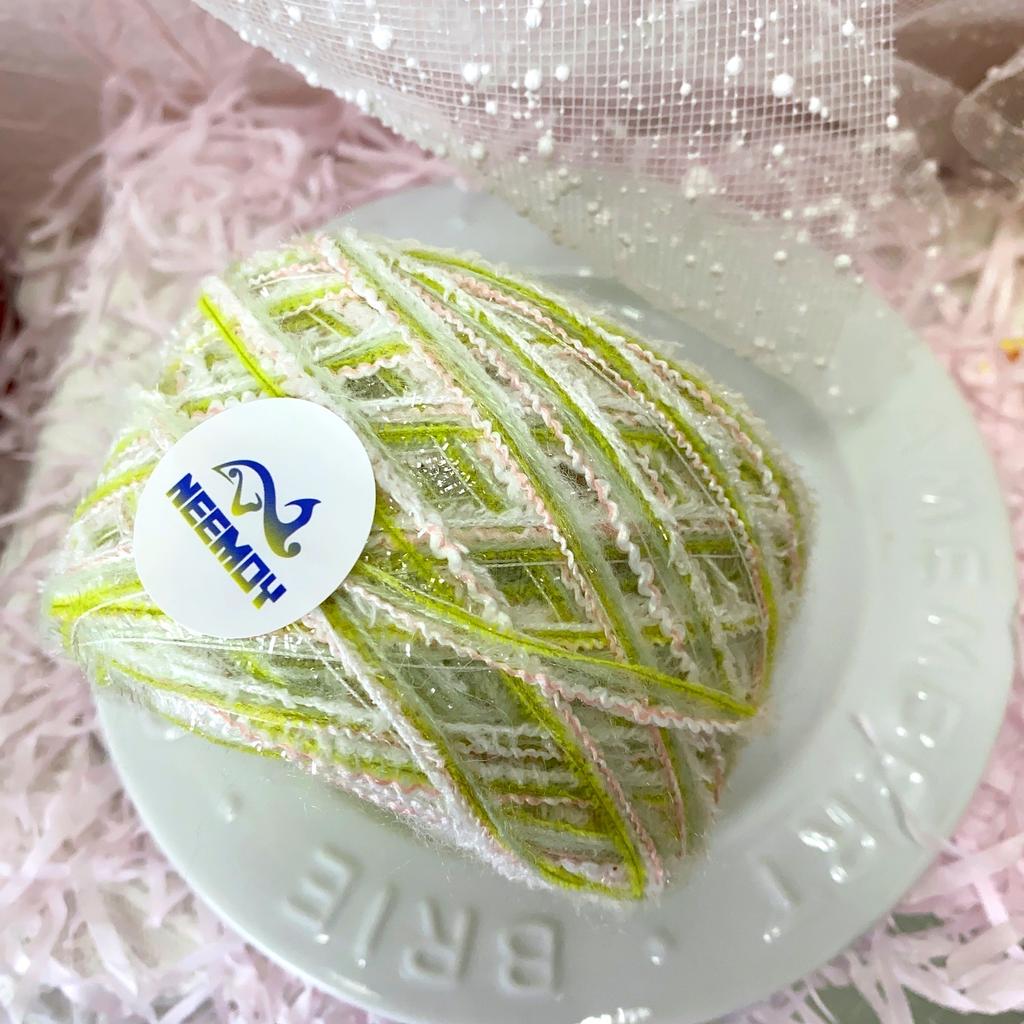 NEEMOY Summer Wave Shining Yarn -80g,soft Multi Strand Blend, Suitable for Crochet Weaving,ideal Choice DIY Bag Handicrafts