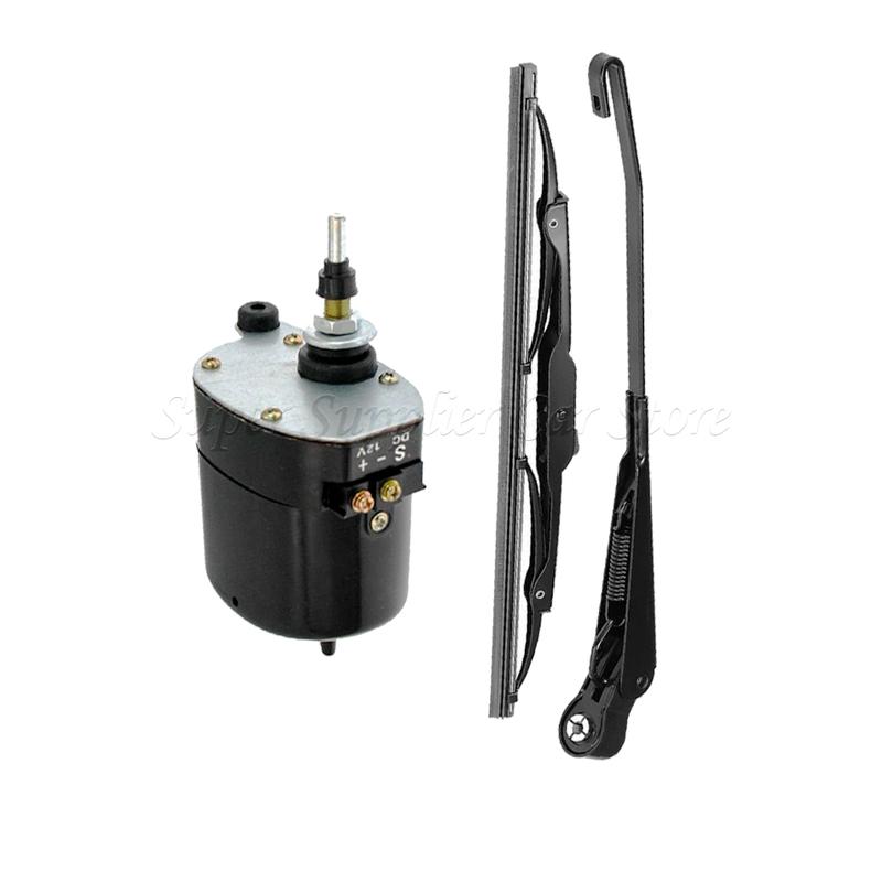 12V Univerzální rameno stěrače s lištou 01287358 7731000001 0390506510 Pro Willis Jeep Traktor Pro Rybářský člun Karavan