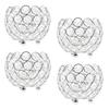 4Pcs Romantic Crystal Candle Holder for Home Decorative Lantern Wedding Party Table