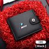Men Short Leather Credit ID Card Holder Wallet Purse Clutch For BMW E90 E60 E46 E39 F30 F10 E87 X3 X4 X5 X1 G30 G20 nlxk36