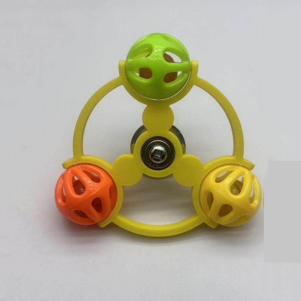 Parrot Windmill Bell Toy: Educational, Anti-Stress, Tiger Skin & Peony Birdcage Ornament