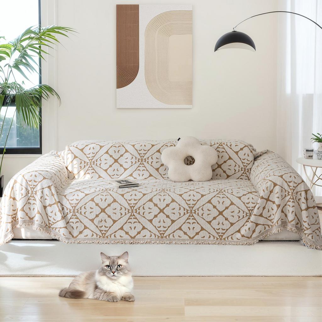 Sofa Cover Blanket for All Seasons All-inclusive Sofa Towel Chenille Cover Living Room Sofa Cover Anti-cat Scratch Sofa Cover