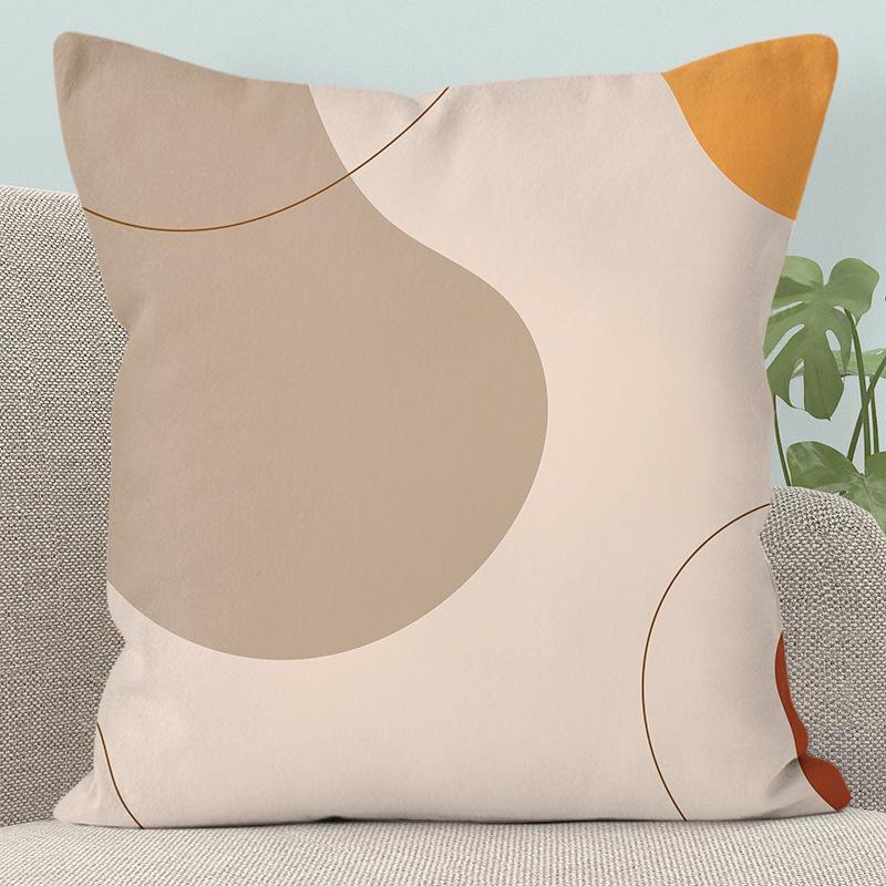 Modern Abstract Character Pillow - Removable, Washable Cushion for Sofa or Bed