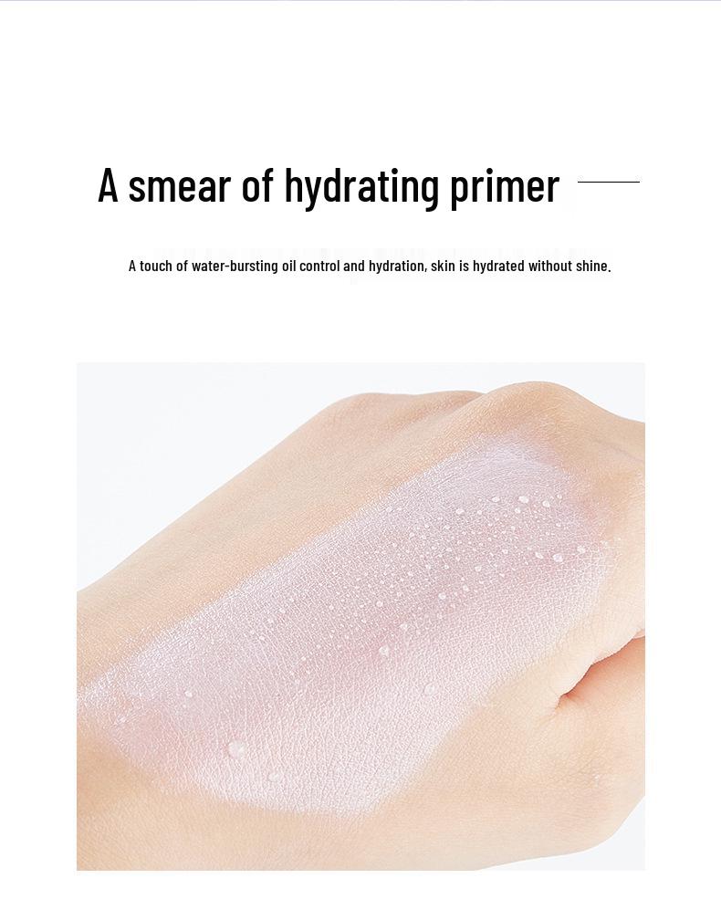 NOVO Silky Hydrating CC Primer for Dry Skin – Creamy Makeup Base for Oil Control & Brightening.