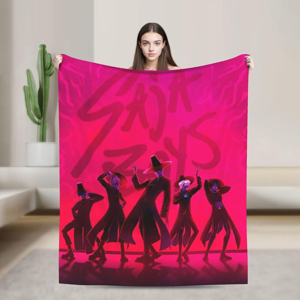 Super Soft Blanket Decorative K-Pop Demon Hunters Hot Anime  Throw Blanket  Flannel Bedspread For Couch Bed Sofa Bed Cover