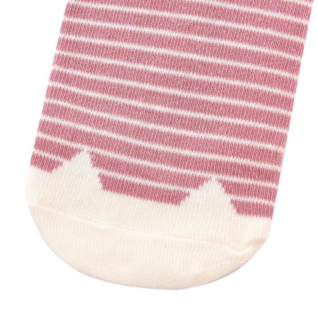 Stylish and Cute Jacquard Socks with a Striped Lobster Crew Character Nursery Teacher Women's Pattern, Socks, Design, Socks, 23-6720 (#1/PK Pink)