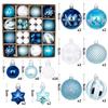 44Pcs Christmas Ball Ornament Set Big Xmas Tree Hanging Pendant Snowflake Merry Christmas Decoration 2025 New Year Party Gift