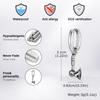 Vnox Viking Axe Hoop Earrings for Men Stainless Steel Drop Dangle Norse Mythology Jewelry Gift