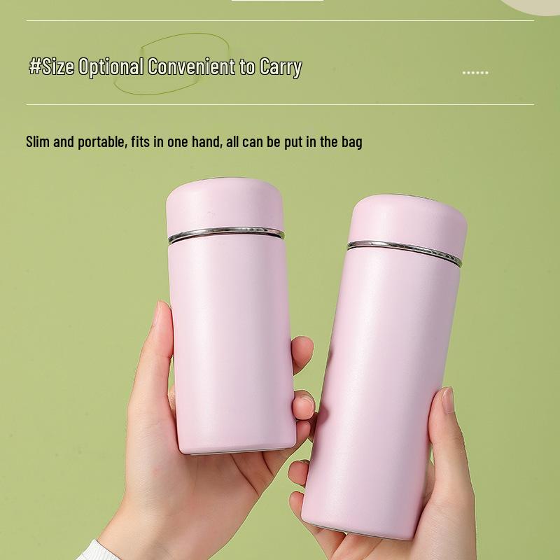 316 Stainless Steel Portable Insulated Cup: Fresh Artistic Design, Compact Pocket Size, Perfect for Students