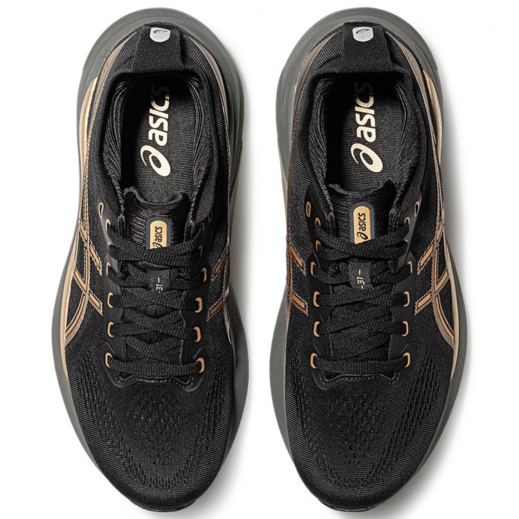 Asics Gel-Kayano 31 Comfortable Versatile Durable Low-Top Running Shoes Men sneaker Black Yellow 1011B995-002