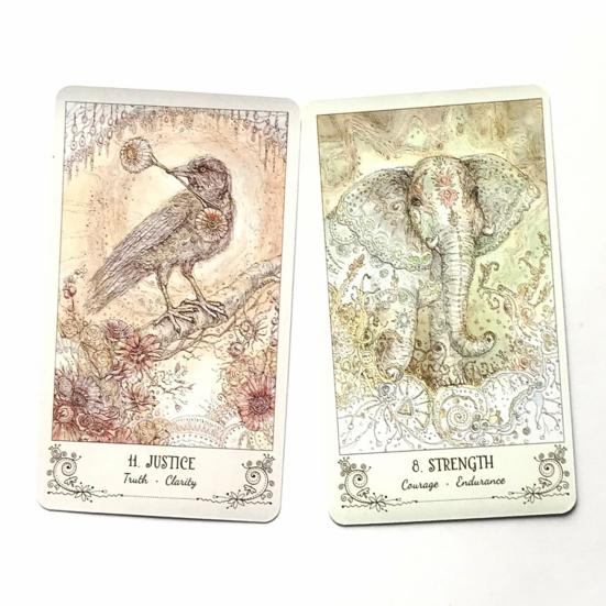 Tarot Decks English Wear Resistant Lightweight Augury Witch Energy Oracle Paper Cards Table Game for Daily Use