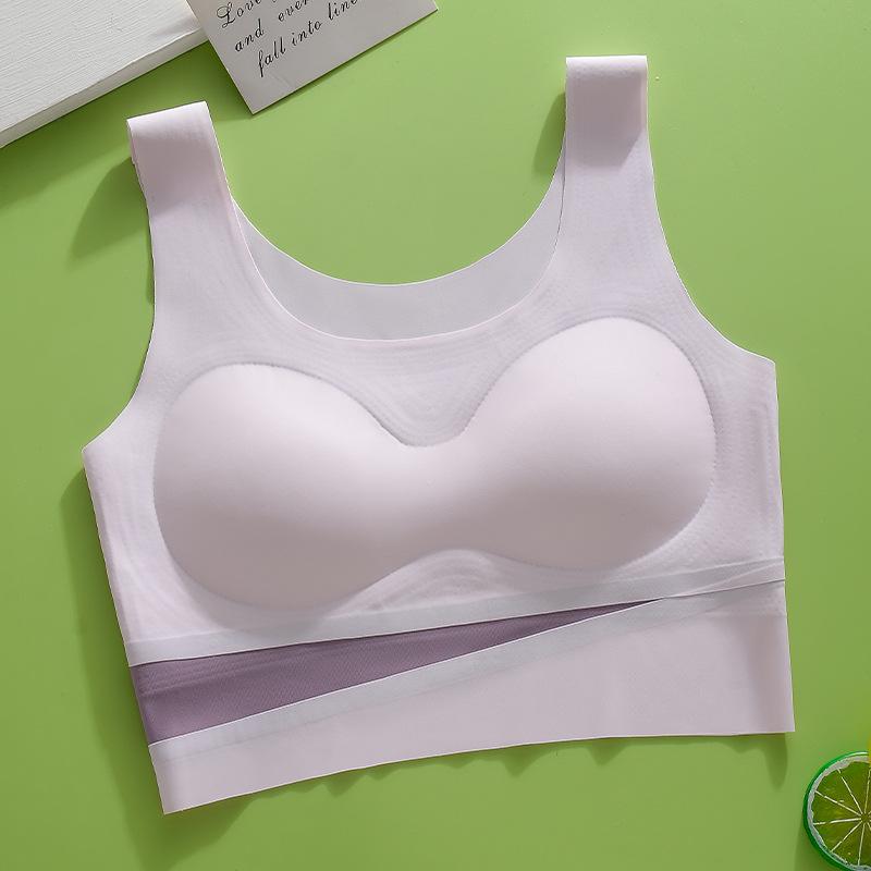 

Less developmental middle school and high school students adolescent children sports vest two or three stages bra antibacterial m [recommended weight 27.5-40kg ] розовый