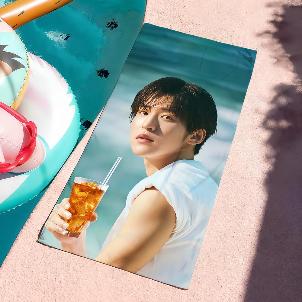 Japanese model R-Ren M-Meguro Towel Drying Bath Towel Applicable To Light Swimming Camping Yoga Beach Out