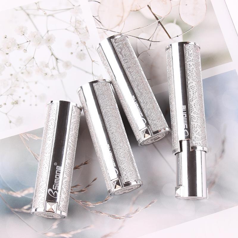 BSIMONE mała srebrna tubka matowa szminka szminka odżywcza nawilżająca antyadhezyjna szminka do makijażu