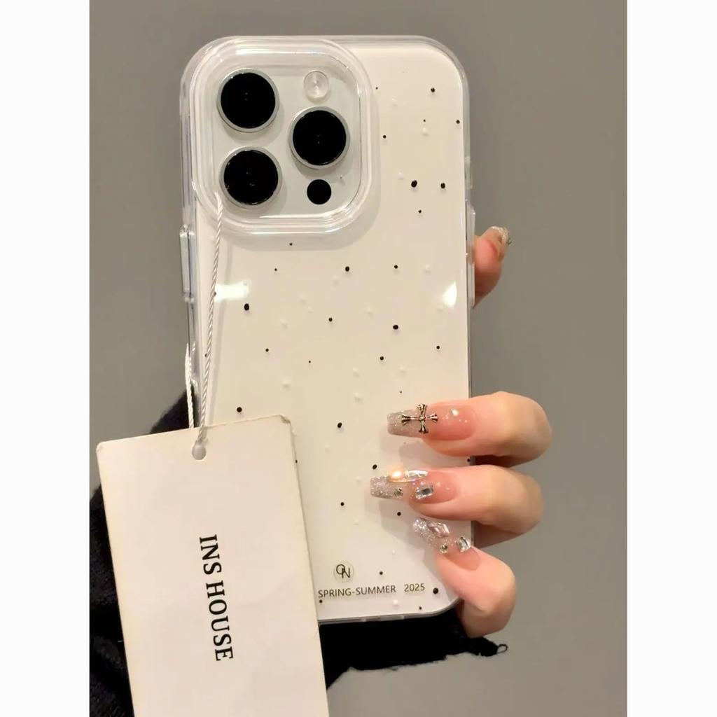 Korean full-screen ink splashing iPhone17promax mobile phone case is suitable for Apple 16promax white background imd case Air.
