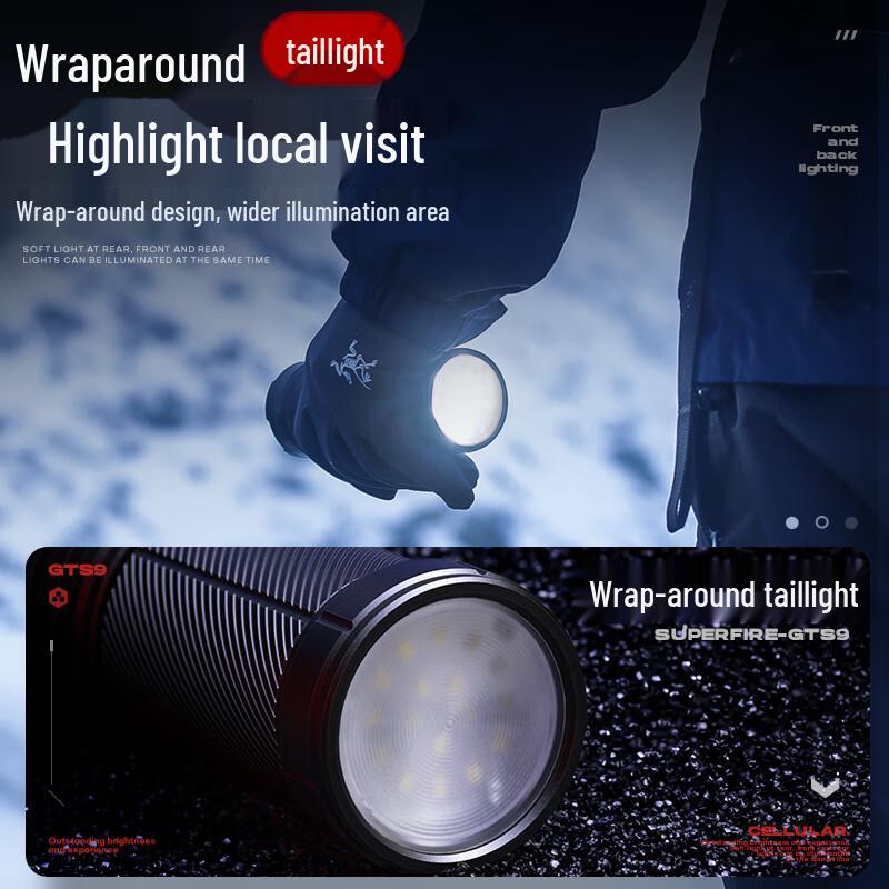 SupFire Laser Cannon MAX High-Power Rechargeable Flashlight