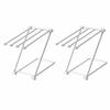 2pcs Folding Design Dishcloth Drying Rack PP Dish Rag Holder Vertical Towel Rack For Bathroom