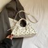 Polka Dot Print Bag Sweet Bow Bolsos mujer Crossbady Bags for Woman Multi-function Bolsa Ruched Cloud Sac Femme Portable Bolso