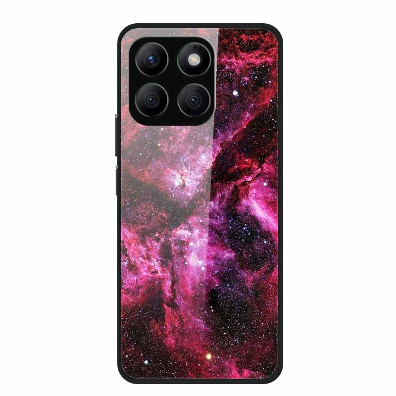Glass Hard Back Cover For Honor X8C X8B X8 4G 5G Honor 400 Smart Phone Case Soft TPU Bumper Tempered Glass Case Coque Funda Capa