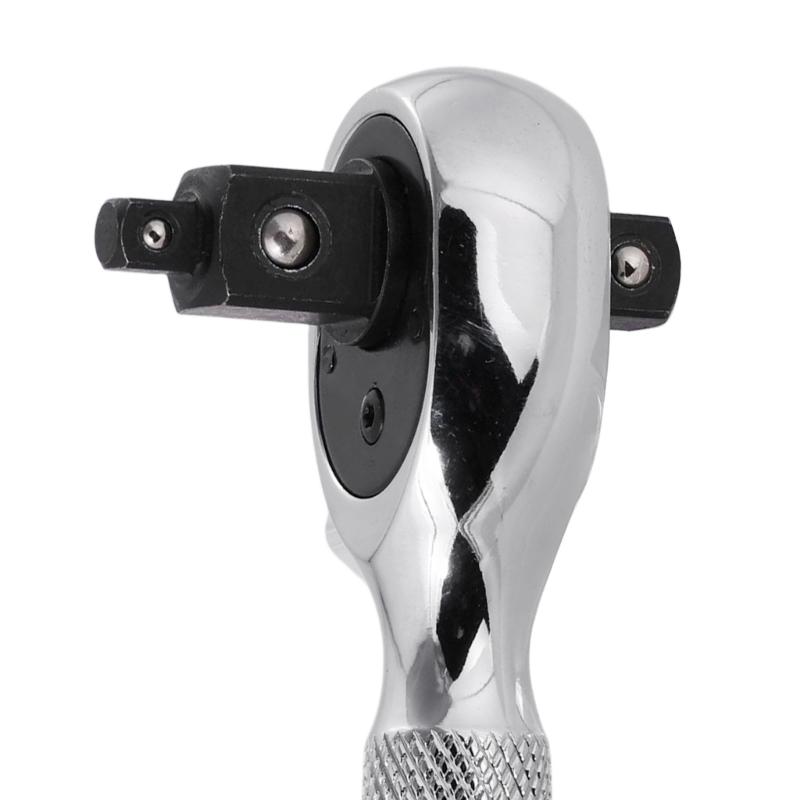 Quick Release Reversible Ratchet 1/4 ", 3/8 ", 1/2" Drive Ratchet Wrench, 72-Tooth Square Drive Socket Wrench