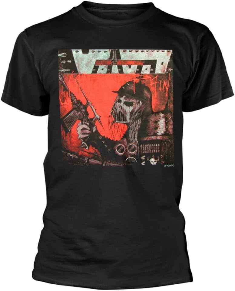 Voivod War & Pain T-Shirt Graphic Tee Printed Shirt Short Sleeve for Mens Black S чёрный